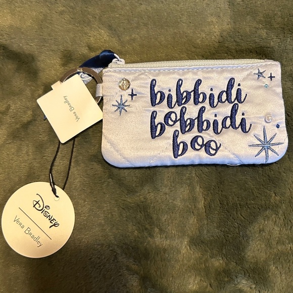 Disney Handbags - Disney Vera Bradley Blue and White ID Pouch